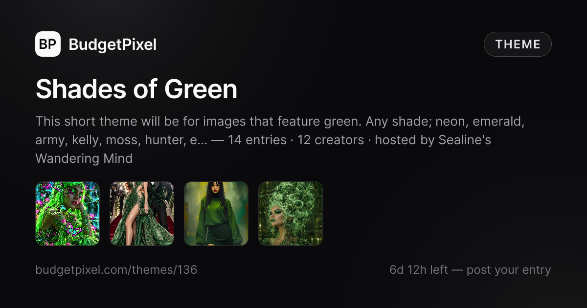 Shades of Green - Sealine's Wandering Mind | BudgetPixel